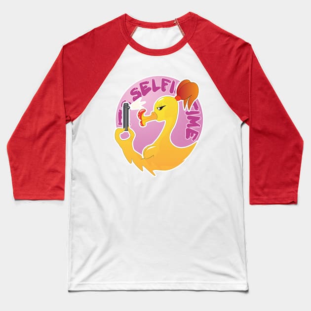 It's Selfie Time! Baseball T-Shirt by Here Comes Art